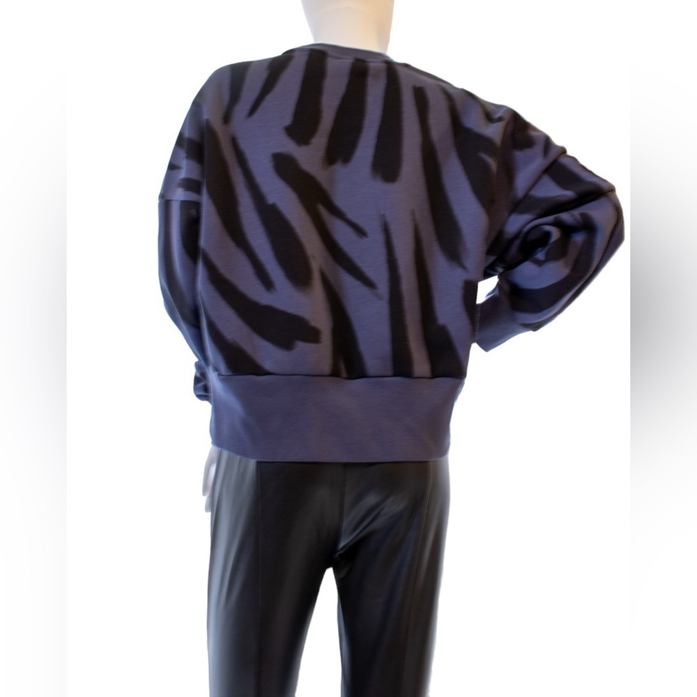 Adidas Animal Print Loungewear Soft Cotton-Blend Sweatshirt Size Small - Picture 3 of 10